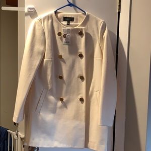 White wool coat